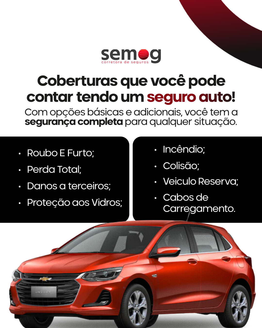 Coberturas que você pode contar tendo um seguro auto!